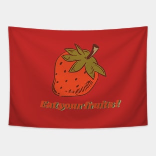 Cute strawberry Design Tapestry