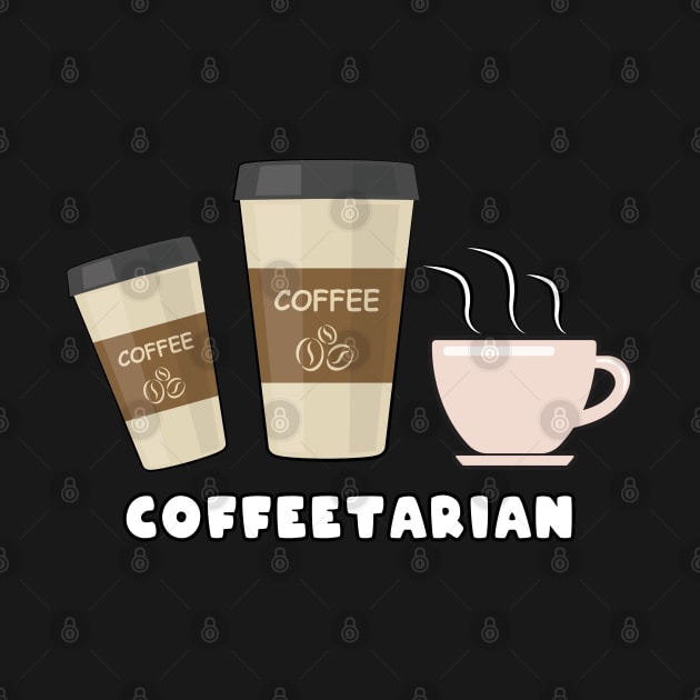 Coffeetarian - Funny Coffee Saying by DesignWood Atelier