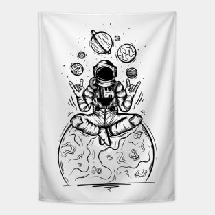 Yoga Astronaut Tapestry