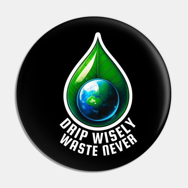 Conserve Water, Preserve Lif Essential Pin by TaansCreation 