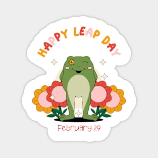 Happy Leap Day February 29 Leapling Leap Year gift Magnet