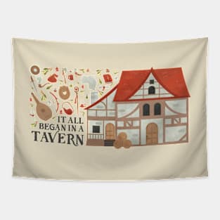 It All Began in a Tavern Tapestry