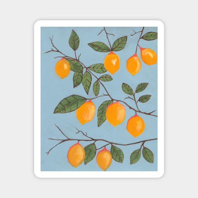 Lemon Tree Painting Magnet by SartorisArt1