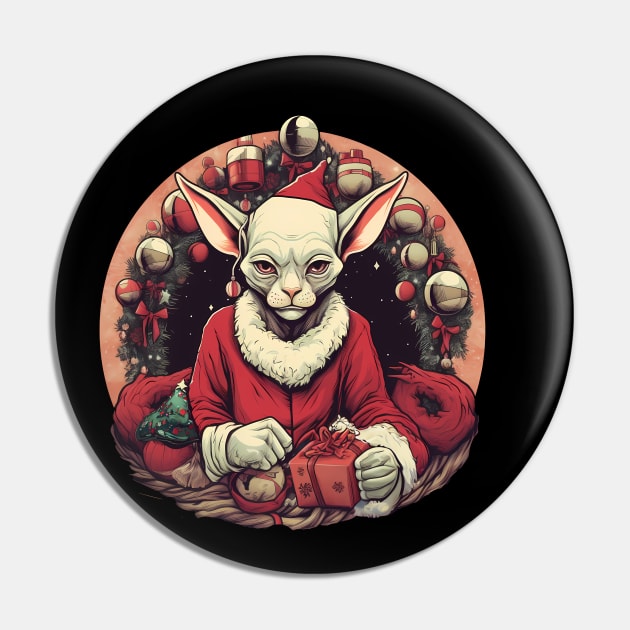 Sphynx Cat Xmas, Love Cats Pin by dukito