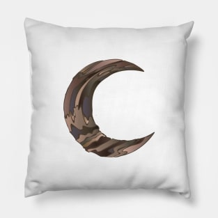 wooden crescent moon Pillow