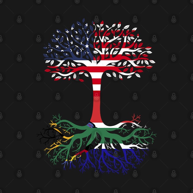 American Grown South Africa Roots South Africa Flag by BramCrye