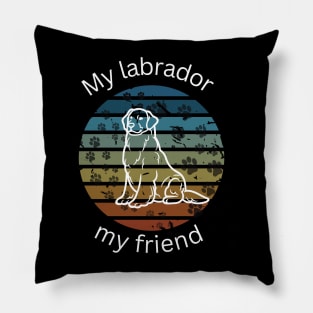 My dog ​​is my friend. Pillow