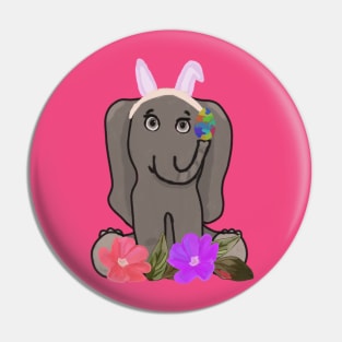 Funny easter bunny Pin