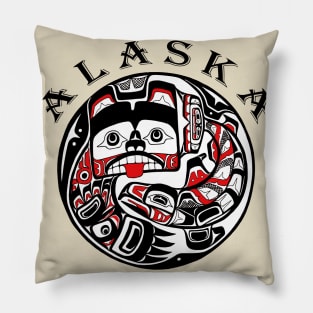 Alaska - Bear and Salmon Pillow