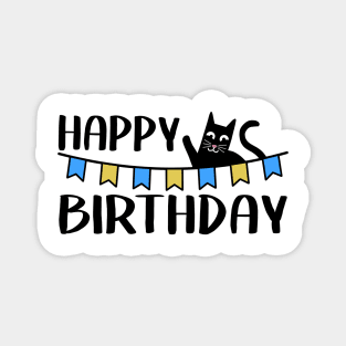 Happy Birthday Cat Dad Owner Sweet Funny Gift Present Magnet