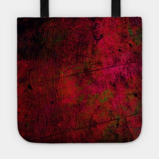 Scarlet Distress: A Red Grunge Texture Design Tote