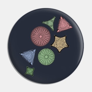 Diatoms - Marine Biology Art Pin
