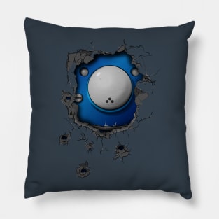 Bullet-riddled wall - Tachikoma Pillow