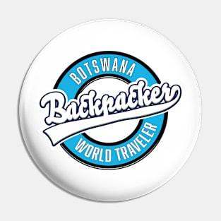 Botswana backpacker world traveler Pin