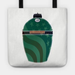 Big Green Egg - Green American Flag Overlay Tote