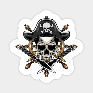 Skull Pirates x Sword Steering Wheel Magnet