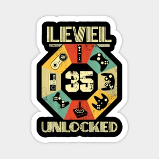 Level 35 Video 35th Birthday Magnet