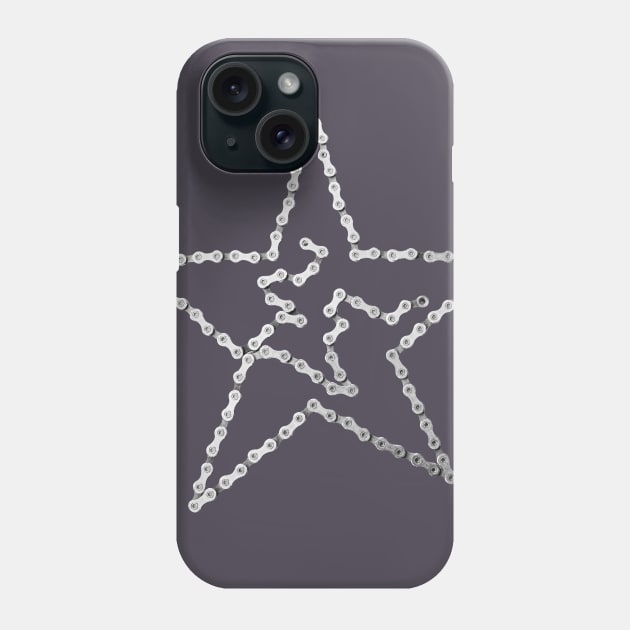 Bike Chain Star Phone Case by NeddyBetty