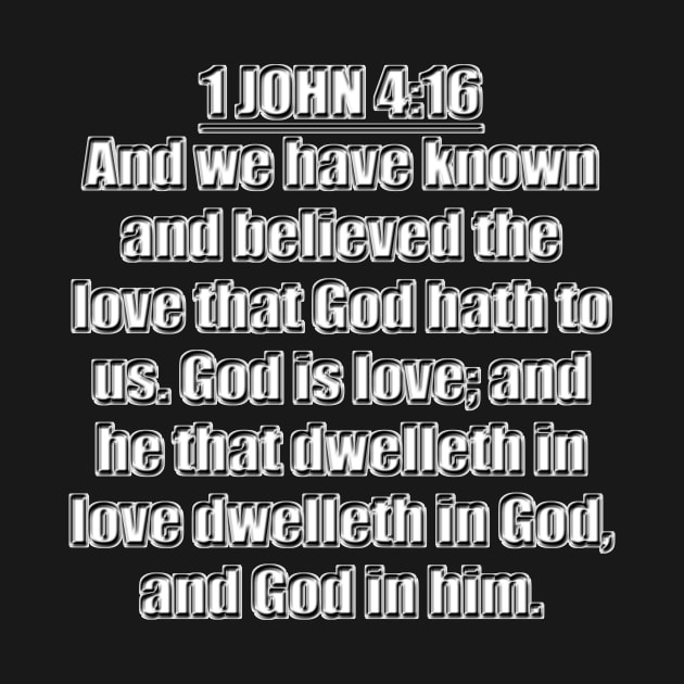 KJV 1 John 4:16 by Holy Bible Verses