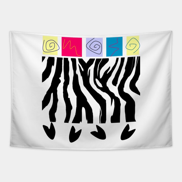 Neon Zebra Tapestry by Nicole's Nifty Shop