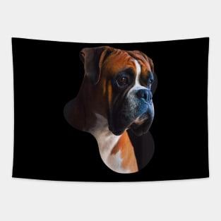 Boxer dog portrait Tapestry