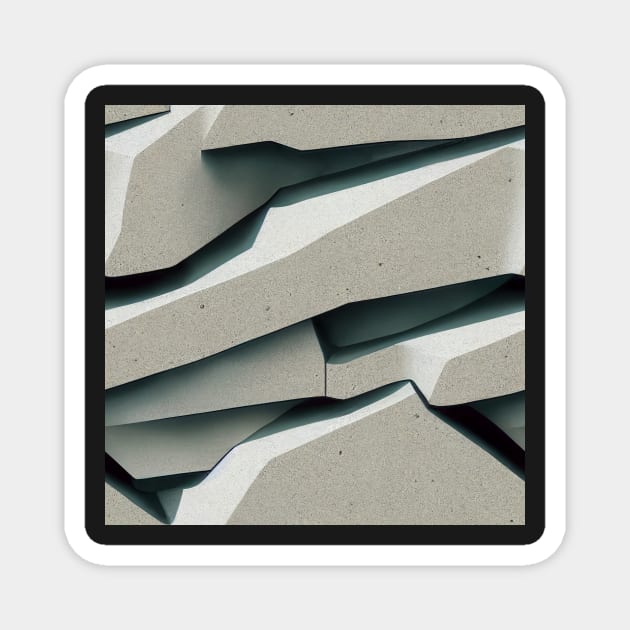 Stylized Granite Stone Pattern Texture #8 Magnet by Endless-Designs