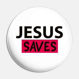 Jesus Saves Motivational Christian Faith Quote Pin