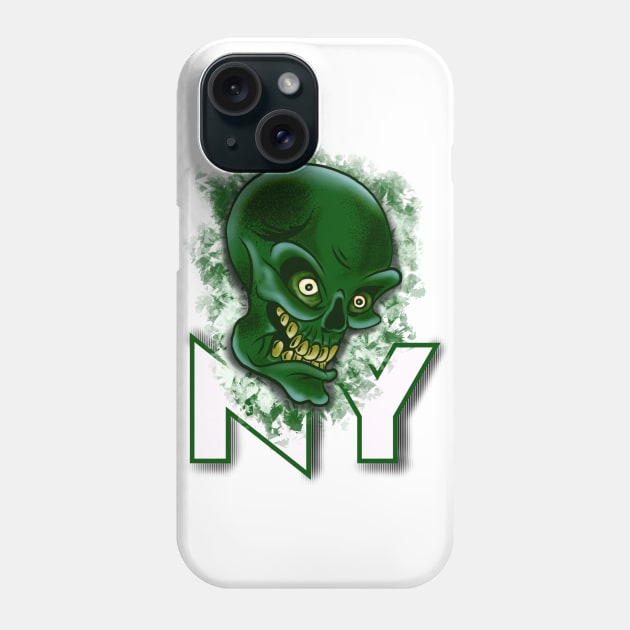 Jets Skull Phone Case by Danispolez_illustrations