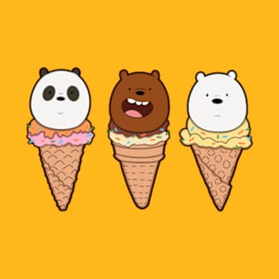 We bare bears in icecream T-Shirt