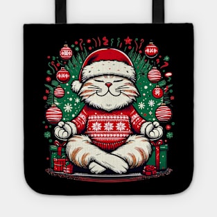 christmas zoning cat Tote