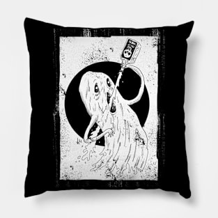 Here for the boos (white print) Pillow