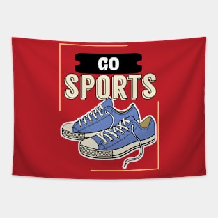 Retro Go Sports Tapestry