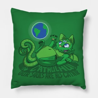 Cathulhu! Our Souls are his Catnip! Pillow