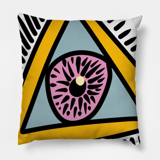 Primitive eye Pillow by stephenignacio