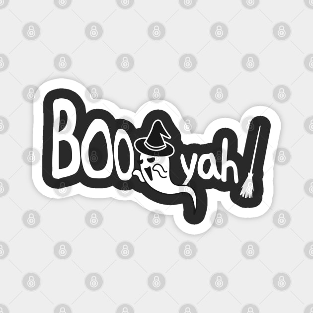 BOO YAH - FUNNY HALLOWEEN GIFT Magnet by Fitastic