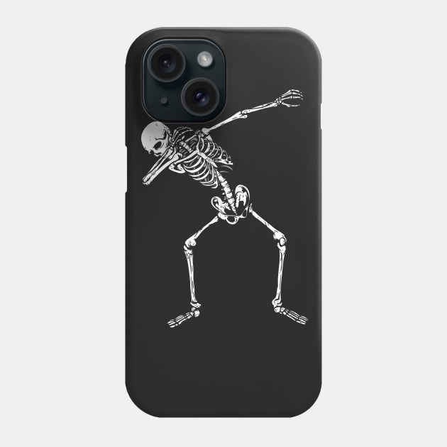 Dabbing Skeleton Halloween Phone Case by Eugenex