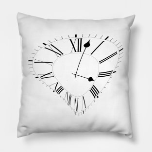 Wobbly simple classic clock Pillow