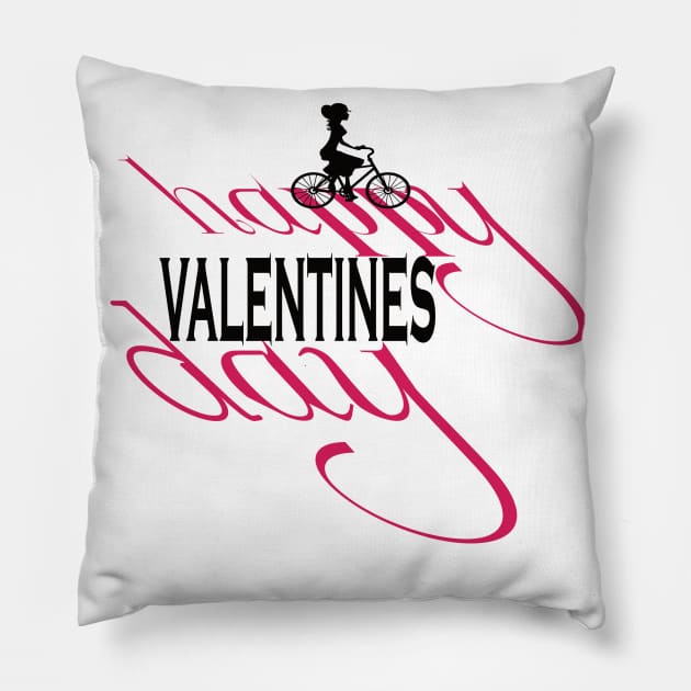 valentines day by chakibium Pillow by chakibium