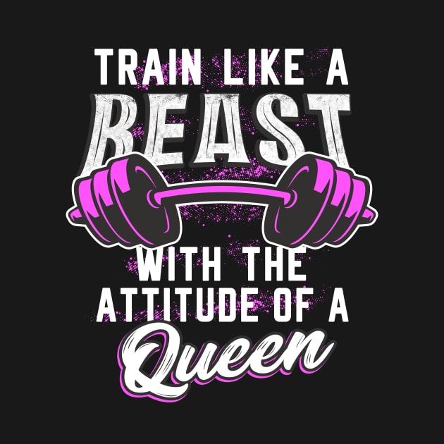 Gym Fitness Beast Queen Women Gifts by Foxxy Merch