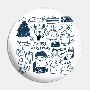 Christmas Doodle Theme Pin