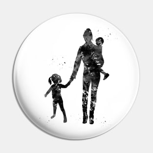 Mother with her children Pin