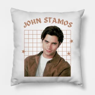 John stamos --- 90s aesthetic Pillow