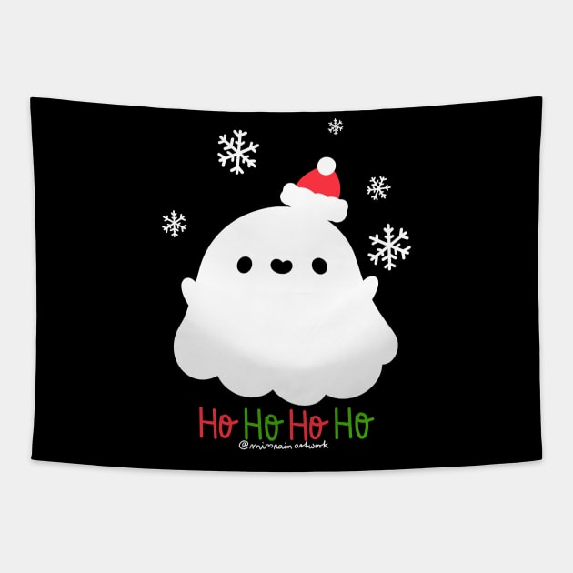 hohoho ghostie Tapestry by missrainartwork 