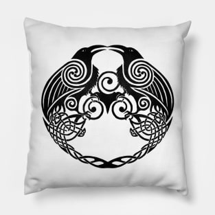 Huginn and muninn Pillow