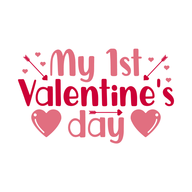 My 1st Valentine's Day cute design by hippyhappy