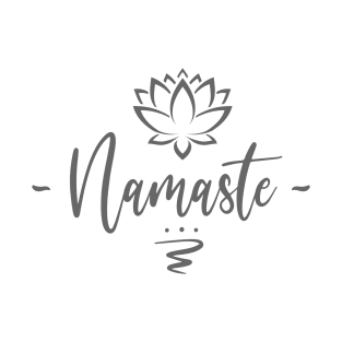 Namaste Lotus - White T-Shirt