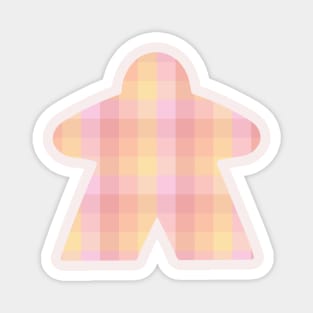 Picnic Meeple in Pink and Red | Board Game Nights Magnet