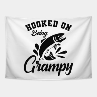 Fishing grandpa - Hooked on being grampy Tapestry