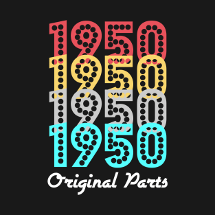 Original Parts 1950 Old Men Women Retro Sunset T-Shirt