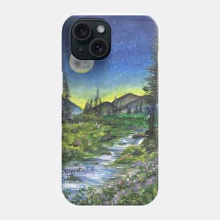 river under the moonlight Phone Case